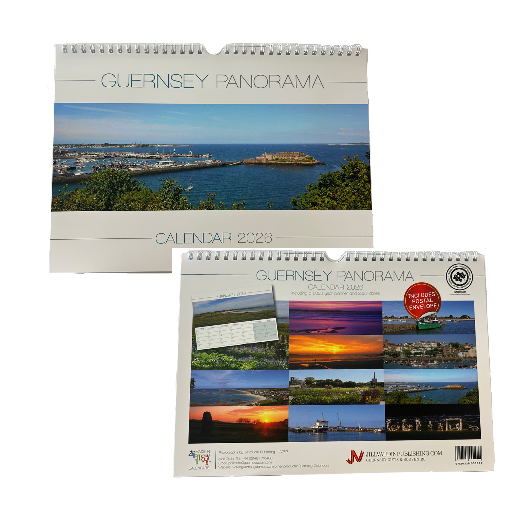 The islands of Guernsey Panorama Calendar 2026